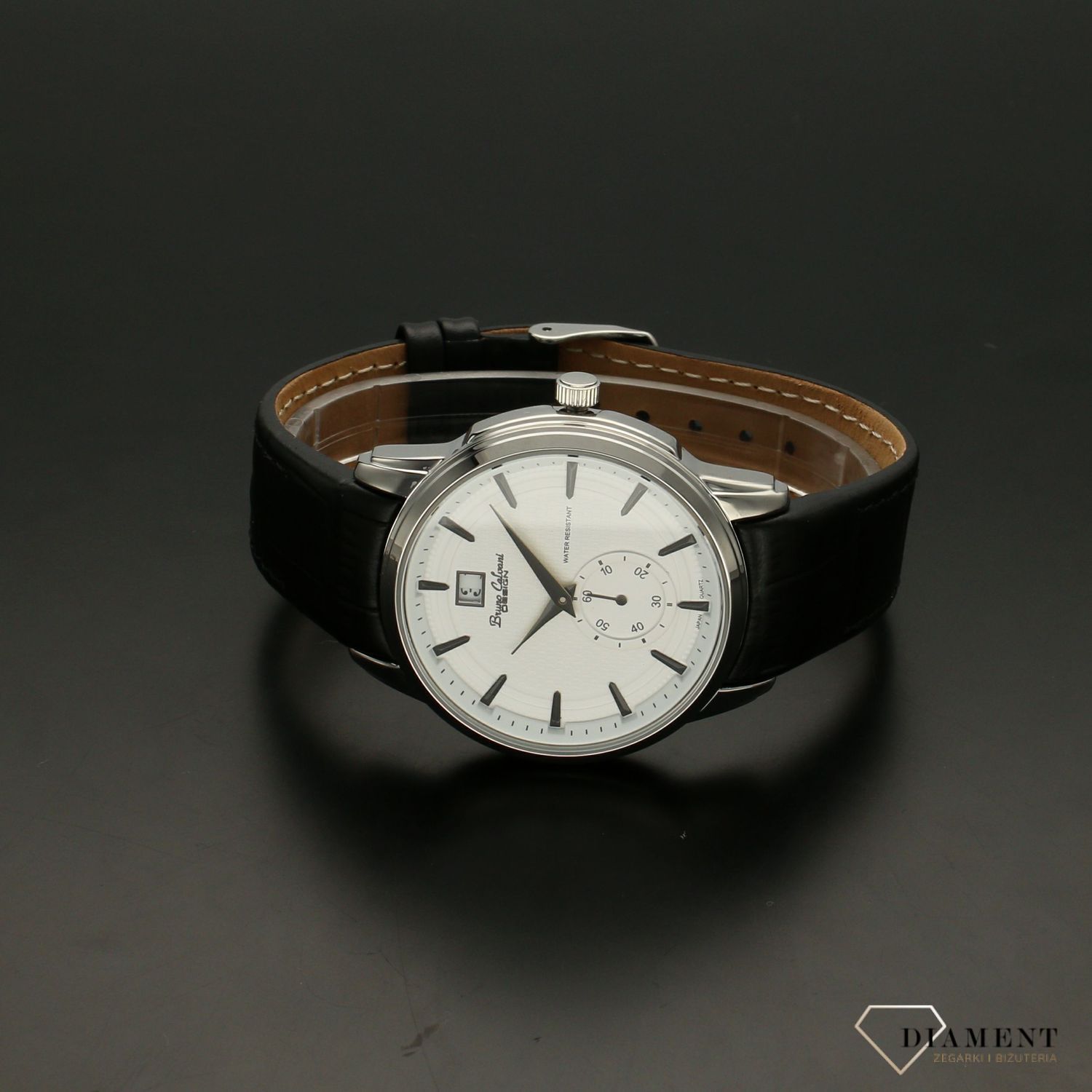 Zegarek męski na pasku Bruno Calvani z datownikiem BC887 WHITE.jpg